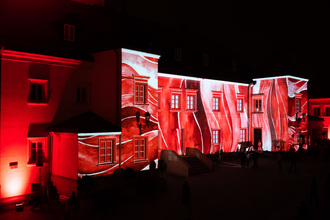 Iluminacje okolicznościowe na Jasnej Górze z okazji 100-lecia odzyskania niepodległości przez Polskę